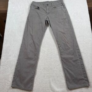 Fidelity Jeans Mens 32 Charcoal Gray Denim Cotton Stretch Straight Leg Casual